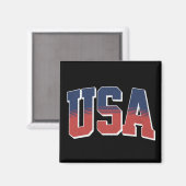 USA grunge tekst ontwerp Magneet (Voorkant / Achterkant)