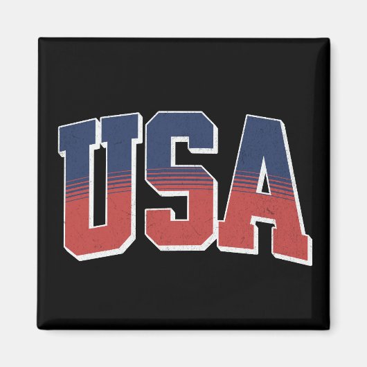 USA grunge tekst ontwerp Magneet (Voorkant)