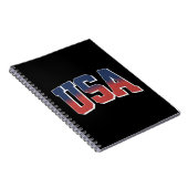 USA grunge tekst ontwerp Notitieboek (Rechterzijde)