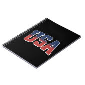 USA grunge tekst ontwerp Notitieboek (Linkerzijde)