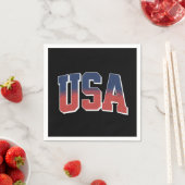 USA grunge tekst ontwerp Servet (Insitu)