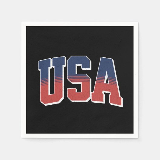 USA grunge tekst ontwerp Servet (Voorkant)