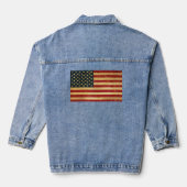 USA  Grunge Vlag Vrouwen Denim Jacket (Achterkant)