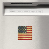 USA  Grunge Vlaggenmagneet Magneet (Insitu (Vaatwasser))