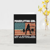 USA Gym Powerlifter Powerlifting Gewichtheffen Voo Kaart (Gele Bloem)