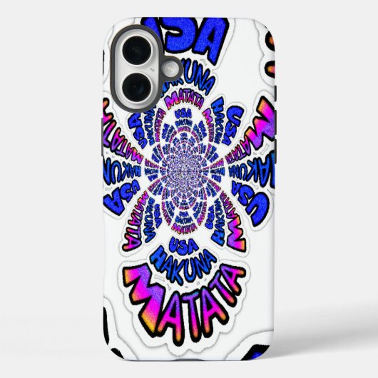 USA Hakuna Matata Blue Gifts.png Case-Mate iPhone Case (Achterkant)