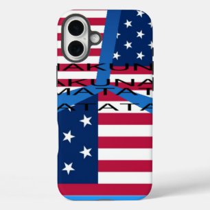 USA HAKUNA MATATA iPhone 16 PLUS HOESJE
