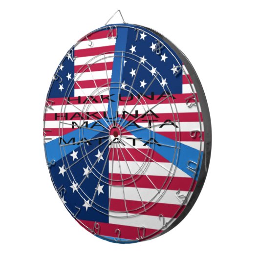 USA HAKUNA MATATA DARTBORD (Voorkant Rechts)