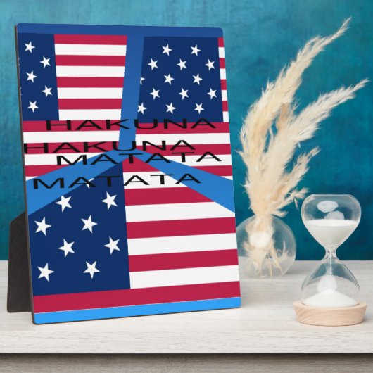 USA HAKUNA MATATA FOTOPLAAT (Zijkant)