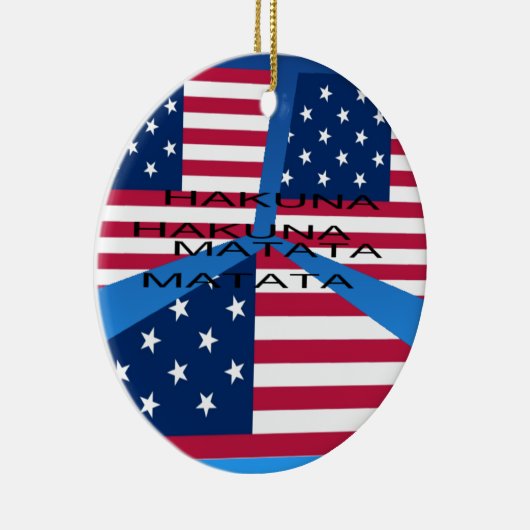 USA HAKUNA MATATA KERAMISCH ORNAMENT (Rechts)