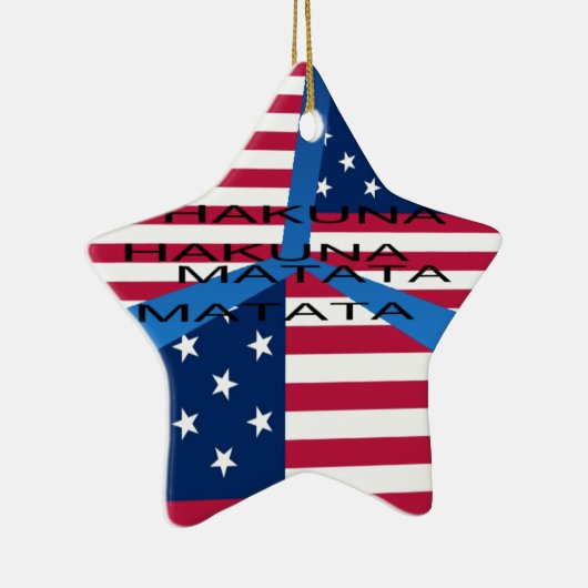 USA HAKUNA MATATA KERAMISCH ORNAMENT (Rechts)