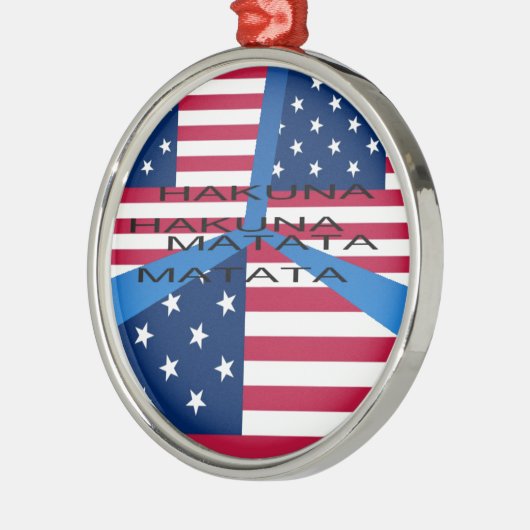 USA HAKUNA MATATA METALEN ORNAMENT (Links)