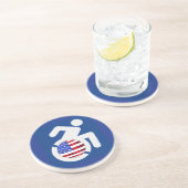 USA Handicap, Zandsteen Onderzetter (Zijkant)