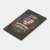 Usa Hartjes 1776 2026 4 Juli Post-it® Notes (Schuin)