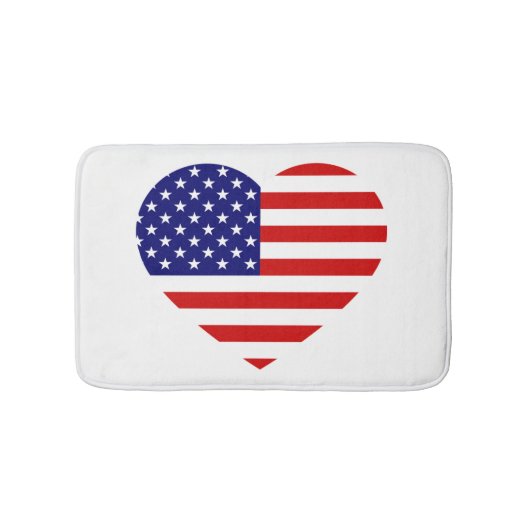 USA Heartflag bmcnt Badmat (Voorkant)