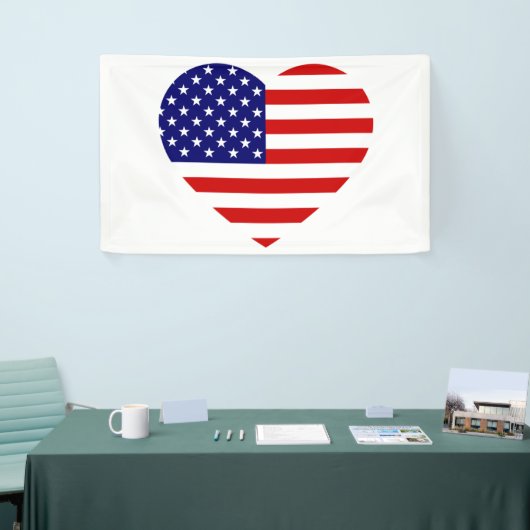 USA Heartflag (h) brcnt Spandoek (Beurs)