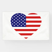 USA Heartflag (h) brcnt Spandoek (Horizontaal)