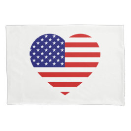 USA Heartflag pcnt Kussensloop