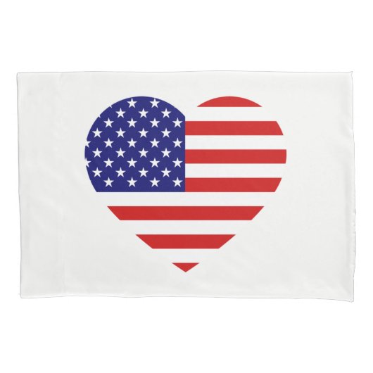 USA Heartflag pcnt Kussensloop (Voorkant)