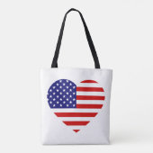 USA Heartflag stcnt Tote Bag (Achterkant)