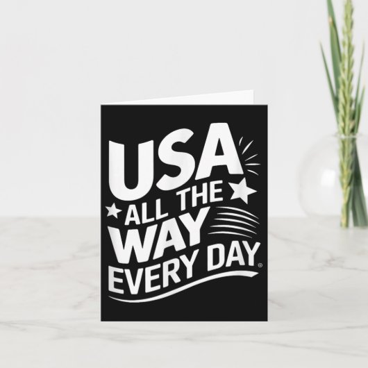 USA helemaal elke dag Kaart (Voorkant)