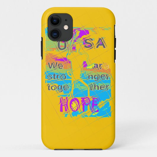 USA Hillary Hope Stronger Samen Case-Mate iPhone Case (Achterkant)