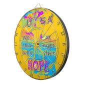 USA Hillary Hope Stronger Samen Dartbord (Voorkant Rechts)