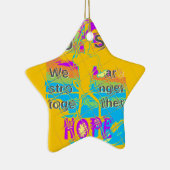 USA Hillary Hope Stronger Samen Keramisch Ornament (Rechts)