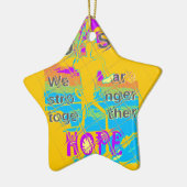 USA Hillary Hope Stronger Samen Keramisch Ornament (Links)