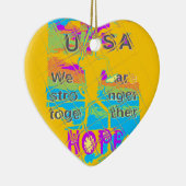 USA Hillary Hope Stronger Samen Keramisch Ornament (Rechts)