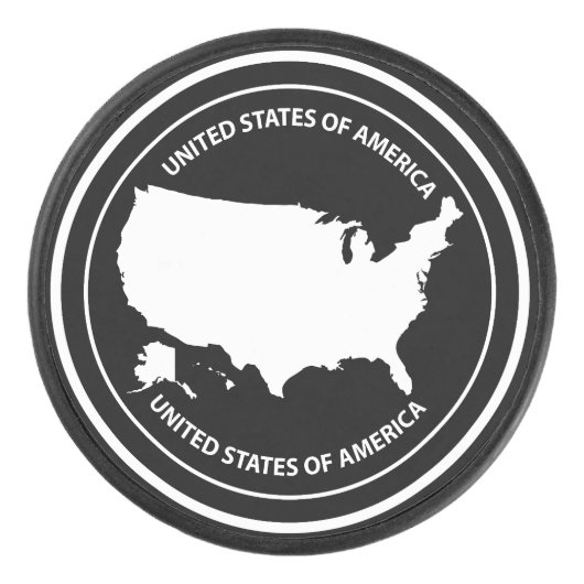 USA HOCKEY PUCK (Voorkant)