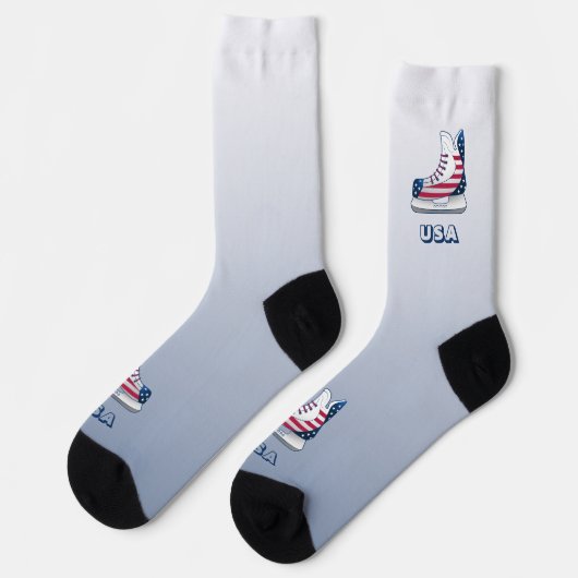 USA-hockeyschaatsen Sokken (Links)