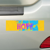 USA Hope: Kleurrijk gestructureerd ontwerp Bumpersticker (Op auto)