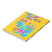 USA Hope: Kleurrijk gestructureerd ontwerp Notitieblok (Linkerzijde)