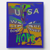 USA Hope Message Art Print Fotoplaat (Voorkant)