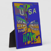 USA Hope Message Art Print Fotoplaat (Zijkant)