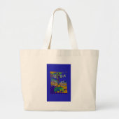 USA Hope Message Art Print Grote Tote Bag (Voorkant)