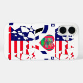 USA Hope Mooie Verbazingwekkende Nationale Vlag On Case-Mate iPhone Case (Achterkant (horizontaal))