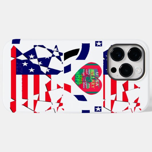 USA Hope Mooie Verbazingwekkende Nationale Vlag On Case-Mate iPhone Case (Achterkant (horizontaal))