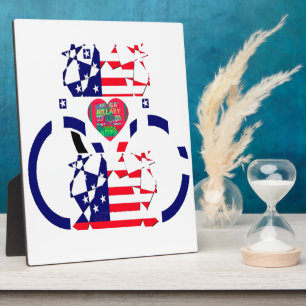 USA Hope Mooie Verbazingwekkende Nationale Vlag On Fotoplaat