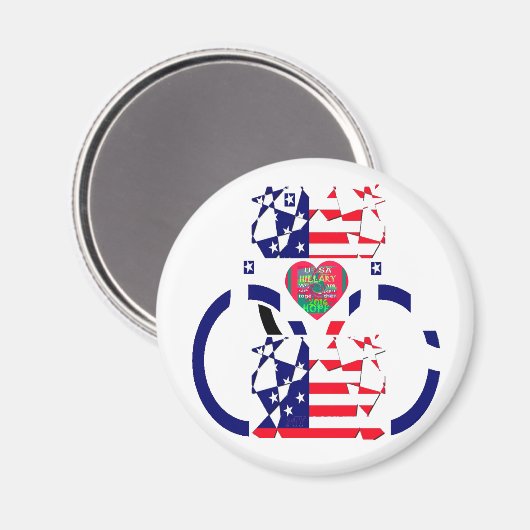 USA Hope Mooie Verbazingwekkende Nationale Vlag On Magneet (Voorkant / Achterkant)