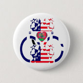 USA Hope Mooie Verbazingwekkende Nationale Vlag On Ronde Button 5,7 Cm (Voorkant)