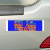 USA Hope: samen sterker patriottisch design Bumpersticker (Op auto)