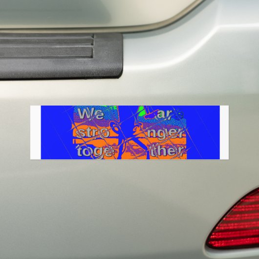 USA Hope: samen sterker patriottisch design Bumpersticker (Op auto)