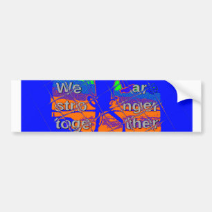 USA Hope: samen sterker patriottisch design Bumpersticker