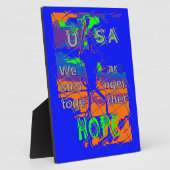 USA Hope: samen sterker patriottisch design Fotoplaat (Zijkant)