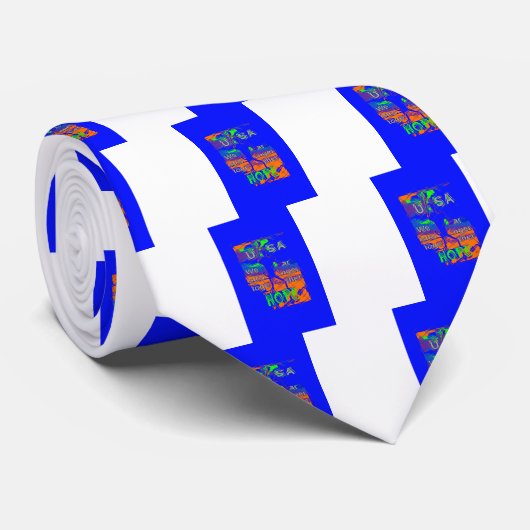 USA Hope: samen sterker patriottisch design Stropdas (Opgerold)