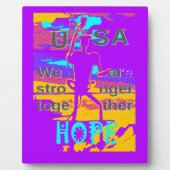 USA Hope: We zijn samen sterker Fotoplaat (Voorkant)