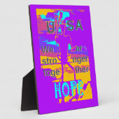 USA Hope: We zijn samen sterker Fotoplaat (Zijkant)