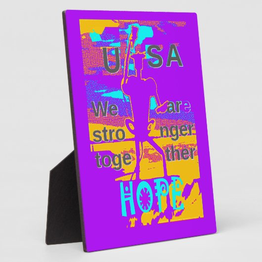 USA Hope: We zijn samen sterker Fotoplaat (Zijkant)